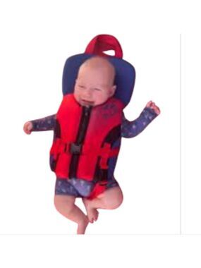 Fluid Infant Evoprene PFD/Life Jacket, Navy/Red